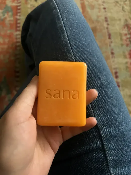 The vibrant persimmon-orange sana bar